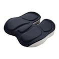 thumbnail image 2 of Cojín de asiento Zulema espuma viscoelástica antideslizante cómodo transpirable para silla de oficina Gris, 2 of 8