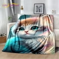 thumbnail image 2 of Couverture Ragdoll Chat Persan Calico Chat Garfield Couverture Douce pour Maison Chambre Lit Canapé Couverture Enfants, 2 of 7