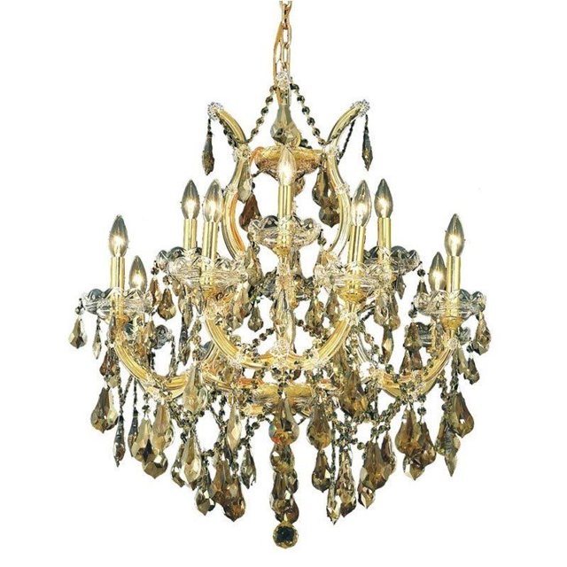 Elegant Lighting Maria Theresa 27" 13 Light Royal Crystal Chandelier