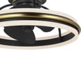 thumbnail image 3 of Progress Lighting P250116-30 Burnett 21" 3 Blade Indoor Led Ceiling Fan - Black, 3 of 15