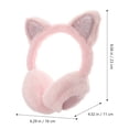 thumbnail image 5 of Orejeras de felpa con orejas de gato para niños, cálidas y cálidas para el invierno, 5 of 5