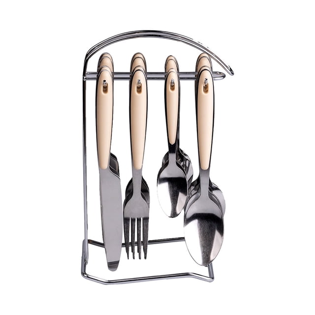 Juego de Cubiertos con Organizador Ekco Trends Acero Inoxidable Beige 17 piezas