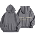 thumbnail image 1 of SNOWSONG Chemise de Rentrée Scolaire en Solde! Sweat à Capuche à Manches Longues et Col Rond pour Femmes, Chandails en Molleton Oversize, Chandails en Molleton d'Automne 1 Pce Body Gris Foncé TG, 1 of 5
