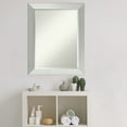 thumbnail image 4 of Amanti Art Beveled Wood Bathroom Wall Mirror - Brushed Sterling Silver Frame Outer Size: 22 x 28 in, 4 of 5