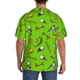 thumbnail image 3 of Fotbe Golf Sport Club Camisa Estampada de Manga Corta para Hombre, Casual de Verano, Estilo Playero, Sin Arrugas-Medium, 3 of 5