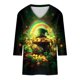 thumbnail image 5 of TaTaai Women's Spring Holiday T-Shirt V-Neck 3/4 Sleeve Loose Fit St. Patrick's Day Printed Top Irish Theme Casual Modern Blouse Gift, 5 of 5