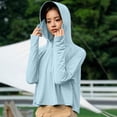 thumbnail image 4 of Drovellove Women's UPF 50+ Sun Protection Jacket – Lightweight Hooded Shirt with Thumb Holes, Breathable Quick-Dry Outdoor Cover Up for Hiking, Beach Vacation, Kayaking, Cycling, and Travel, 4 of 6