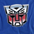 thumbnail image 2 of Transformers Autobot Airbrush Logo Women's T Shirt, Royal, 2X-Large, 2 of 6