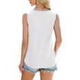 thumbnail image 2 of TEMOFON Summer Tank Tops for Women Pleated Scoop Neck Tunic Tops Comfy Sleeveless Flowy Loose Shirts, 2 of 6