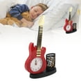 thumbnail image 1 of Reloj Despertador Mecánico, Punteros Gruesos, Reloj De Escritorio Vintage, Función De Sacapuntas De Base Estable, Forma De Guitarra Para Dormitorio, 1 of 7