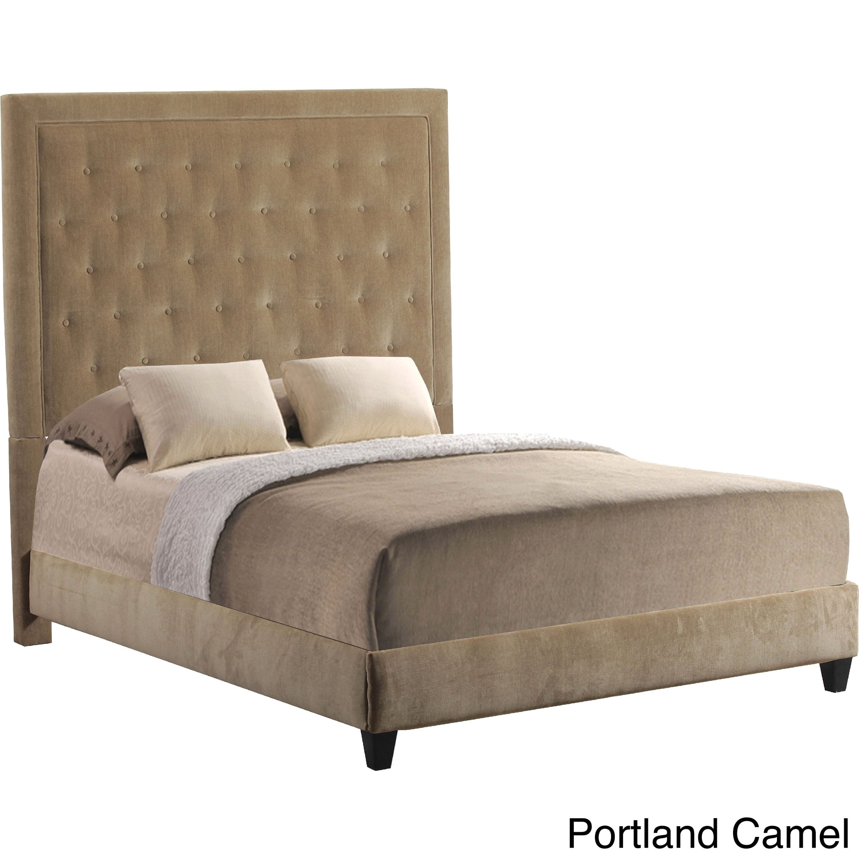 Leffler Home Eden Tufted Upholstered Queen Bed With Rails And Footboard Walmart Com Walmart Com
