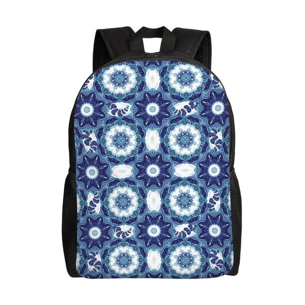 Balery Vintage Blue Mochila - Mochila Estilosa y Duradera para Laptop de 15 Pulgadas con Tela Oxford Impermeable