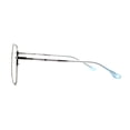 thumbnail image 4 of Womens Metal Rim Butterfly 100% Blue Light Flitering Computer Glasses Silver Black, 4 of 4