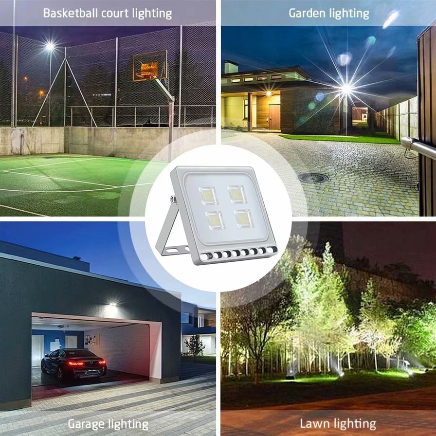 200W LED Flood Light Garden Gyms Squares Outdoor Spotlight Lighting 20000lm IP65 