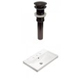 thumbnail image 1 of American Imaginations 23.86-in. W 3H8-in. Ceramic Top Set In White Color - Overflow Drain Incl. AI-30888, 1 of 8