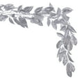 thumbnail image 4 of Vickerman 6' Silver Artificial Gardenia Glitter Garland., 4 of 5