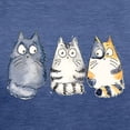 thumbnail image 3 of CafePress - Three 3 Cats T Shirt - Womens Tri-blend T-Shirt, 3 of 4