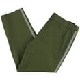 thumbnail image 2 of Rachel Roy Womens Side Stripe Casual Chino Pants, Green, 12 Short, 2 of 2