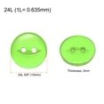 thumbnail image 2 of Uxcell 10Pcs 24L Botones de Costura Redondos Verdes 15mm 5/8" Resina 2-Hole Ojo de Pez Botón de Repuesto, 2 of 6