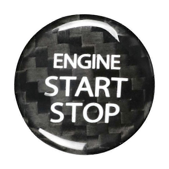 Real Carbon Fiber for Alivio Kizashi Alto Car Engine Start Stop Button Cover Sticker Trim Accessori