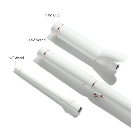 T3 - Switch Kit Curl Trio Interchangeable Curling Iron - White & Rose Gold