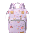 thumbnail image 1 of Mochila Pañaleras Para Bebe Bolsa Impermeable Multiusos, Malubero, Lila, 1 of 5