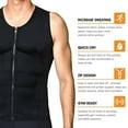 thumbnail image 3 of Men's Hot Sweat Body Shaper Tank Top Tummy Fat Burner Slimming Sauna Vest Weight Loss Shapewear Neoprene Girdle, 3 of 6