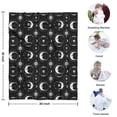 thumbnail image 4 of Black Moon Skull Pattern Blanket,Comfortable Soft Flannel Throw Blanket,All Season,Warm Lightweight Blankets for Sofa Bed Couch Living Room Chair,30"x40", 4 of 4