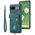 thumbnail image 2 of Feishell for Google Pixel 8A, Wallet Case with Card Holder Leather Card Slots Kickstand Shockproof RFID Blocking Magnetic Clasp Protective Cover for Women Men for Google Pixel 8A, Green, 2 of 11