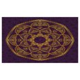 thumbnail image 4 of Mandala Ceramic Toothbrush Holder, Circular Mandala Design Eastern Old Fashioned Nature Inspired Traditional, Decorative Versatile Countertop for Bathroom, 4.5" X 2.7", Purple Earth Yellow, 4 of 4