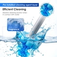 thumbnail image 5 of 2pack Toilet Brush Cleaning Kit Reusable Floor/Wall Mounted Toilet Bowl Brush and Holder Set with 40 Refill Head Deep Cleaning for Bathroom Bathtub Gray, 5 of 11
