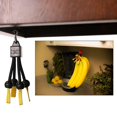 thumbnail image 4 of Banana Bungee Hanger, Practical Stand and Rack Alternative, Under Cabinet Hook Holds Single or Bunch, Made In USA, 4 of 10