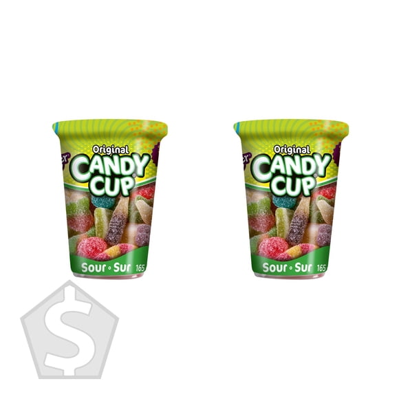 Huer Candy Cup Sour Gummies, 6 × 165 g - Pack of 2