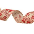 thumbnail image 1 of MesaSe 10 Rolls Rustic Burlap Christmas Ribbon with Cartoon Elk Snowflake Printed for DIY Crafts Gift Wrapping Tree Decoration, 1 of 3
