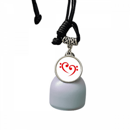 Bass Symbol Love Music Art Deco Fashion Wind Chimes Bell Car Pendant