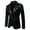 #329-Black, variant on Men's Fashion Solid Color Long Sleeved Lapel Sequin Breasted Suit JacketFeatures: It is made of Gift