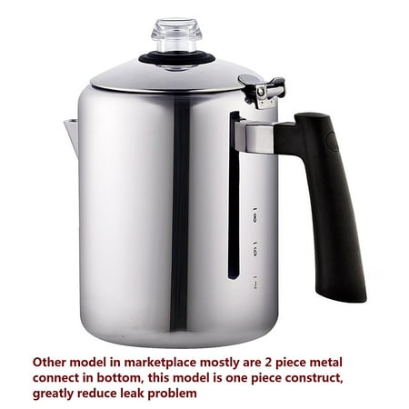 Cook N Home 8-Cup Stainless Steel Stovetop Coffee (Best Stovetop Coffee Percolator)