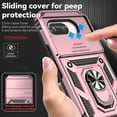 thumbnail image 5 of KOMI for Pixel 9A Case, Google Pixel 9A Case with Screen Protector: [Military Grade 20ft. Drop Tested] Ring Shockproof Protective Phone Case for -Google Pixel 9A Rose Gold, 5 of 5