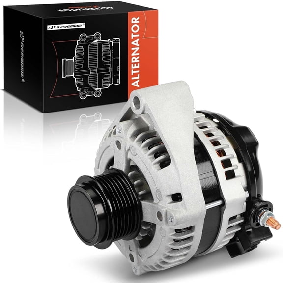 A-Premium Alternator Compatible with Chevrolet Corvette 2014 2015 2016 2017 2018 2019 6.2L, 12V 150A 6-Groove Decoupler Pulley Clockwise, Replace# 1042118360, 1042118361
