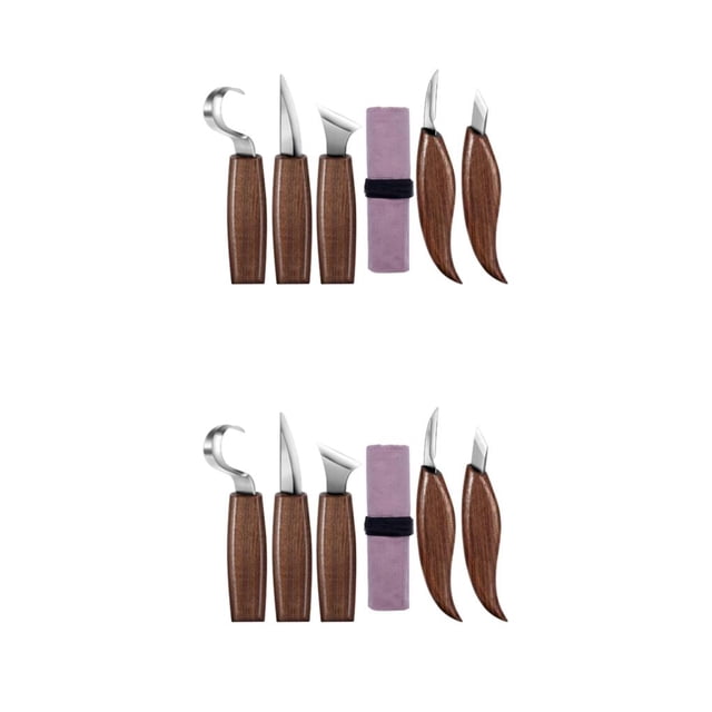 Speravity Wood Carving Tools Set Woodworking Hand Detail Tool Adults DIY Juego de 5 piezas + bolsa 2piezas
