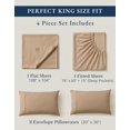 thumbnail image 4 of LANE LINEN 100% Organic Cotton Sheets Set, Long-, 4 of 9