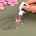 thumbnail image 4 of 100 piezas soporte para pegamento de pestañas pegamento contenedor adhesivo injerto extensión de pestañas en forma de flor con un rollo de Ayudas para vestirse con gancho de botón  500 piezas Guardurnaity CE001527-02, 4 of 6