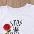 thumbnail image 4 of Diconna 2PCS Toddler Girls Summer Clothes T-Shirt + Ripped Skirt Outfits Set, 4 of 6