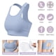 thumbnail image 3 of Ropa interior deportiva para mujer con cremallera en la parte delantera, ropa interior de yoga de alto impacto para entrenamiento, ropa interior acolchada sin aros y de alto soporte - Gris, 3 of 5
