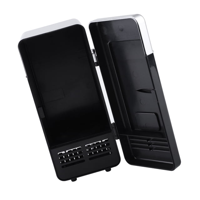 Mini Refrigerador Portátil Con Interfaz USB, Tiempo De Enfriamiento Para Bebidas Y Latas, Mini Refrigerador USB LED Portátil Para Automóvil, Oficina Y Hogar