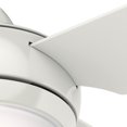 thumbnail image 3 of Hunter Fan Company Sonic 52 Inch Indoor Ceiling Fan with LED Light, White, 3 of 9