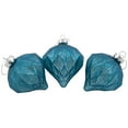thumbnail image 4 of Northlight 12ct Teal Blue 3-Finish Christmas Ornaments 3.75" (95mm), 4 of 6
