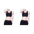 thumbnail image 2 of Camiseta Sin mangas Sonducket Chaleco Pecho Binder Trans Adelgazante Ropa interior elástica Negro L 2piezas, 2 of 6