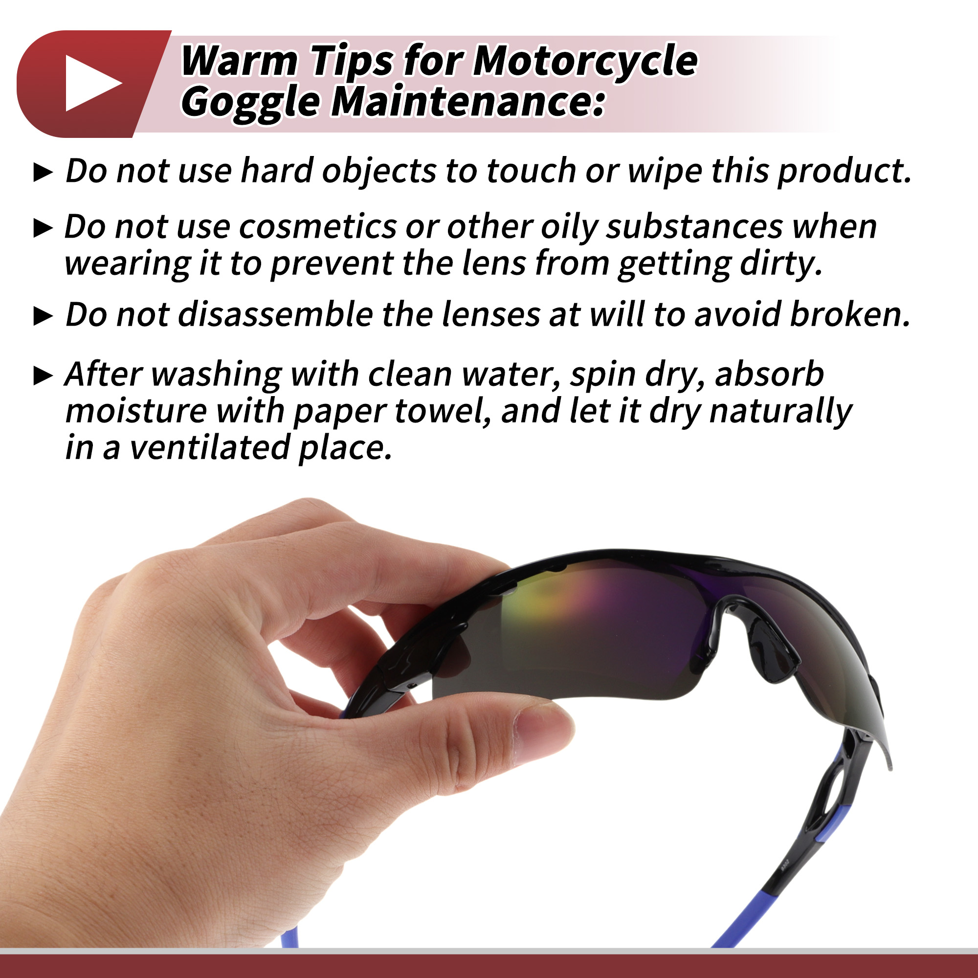 Unique Bargains 1 Set Motorcycle Riding Goggles PC Tri-acetel Cellulose Outdoor Sports Sunglasses for Motocross Dirt Bike ATV Blue Silver Tone Lens Blue Black Frame