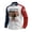 White, variant on 4th Of July Mens Shirt Classic Long Sleeve Button Cuff Turn Down Collar Business Independence Day American Flag Loose Fit Tops Red 3XL